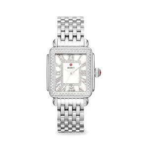 Michele Deco Madison Diamond In Stainless Steel Watch MWW06T000235