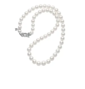 Mikimoto Graduated A1 9x7mm Akoya Pearl Necklace