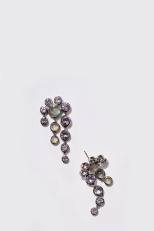 Mini Loop Fringes - Labradorite & Rose of France