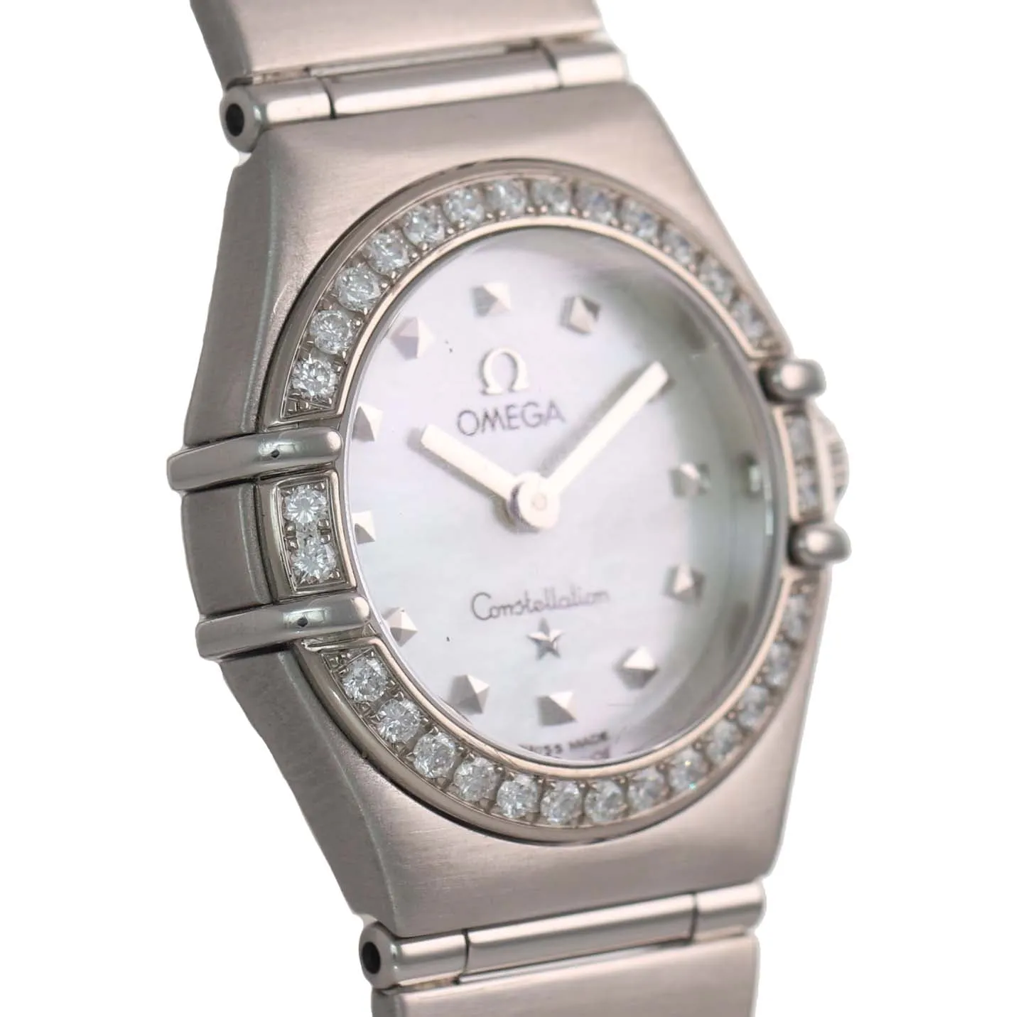 MINT PAPERS Ladies Omega Constellation My Choice Steel 1475.71.00 Diamond Watch