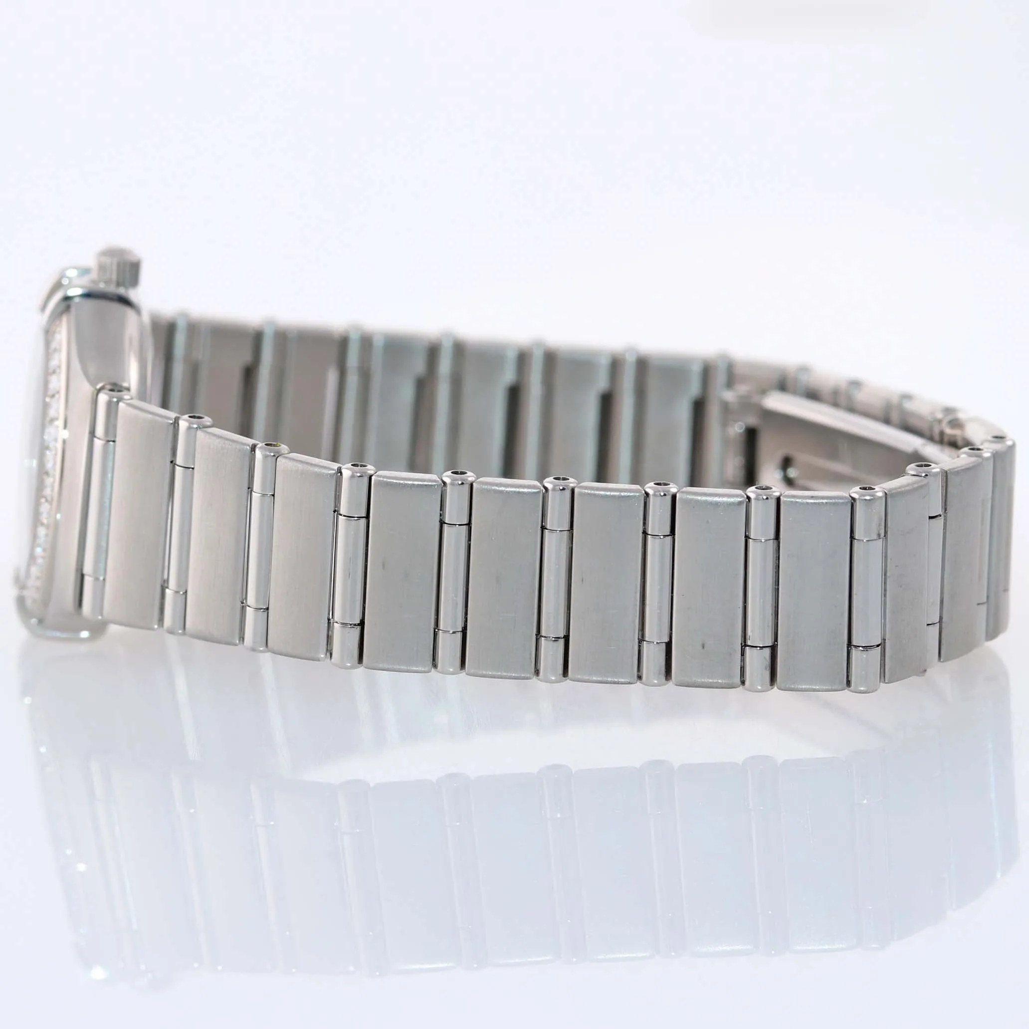 MINT PAPERS Ladies Omega Constellation My Choice Steel 1475.71.00 Diamond Watch