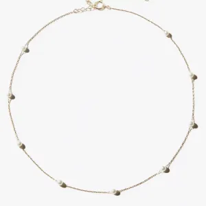 Mizuki Floating Pearl Chain Necklace