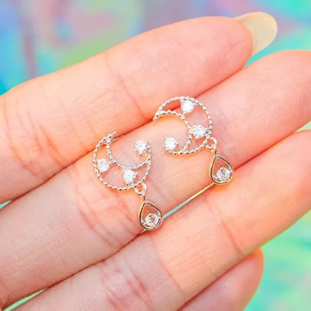 Moon Drop Earrings