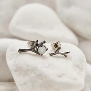 Moonstone Magical Forest Crystal Earrings