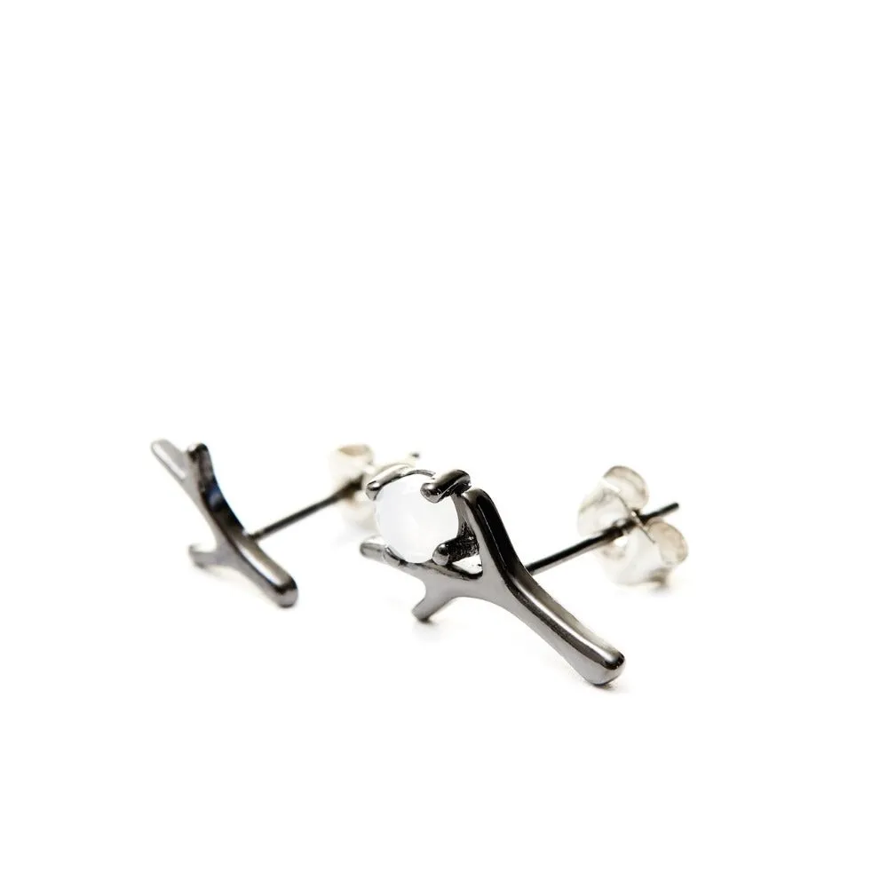 Moonstone Magical Forest Crystal Earrings