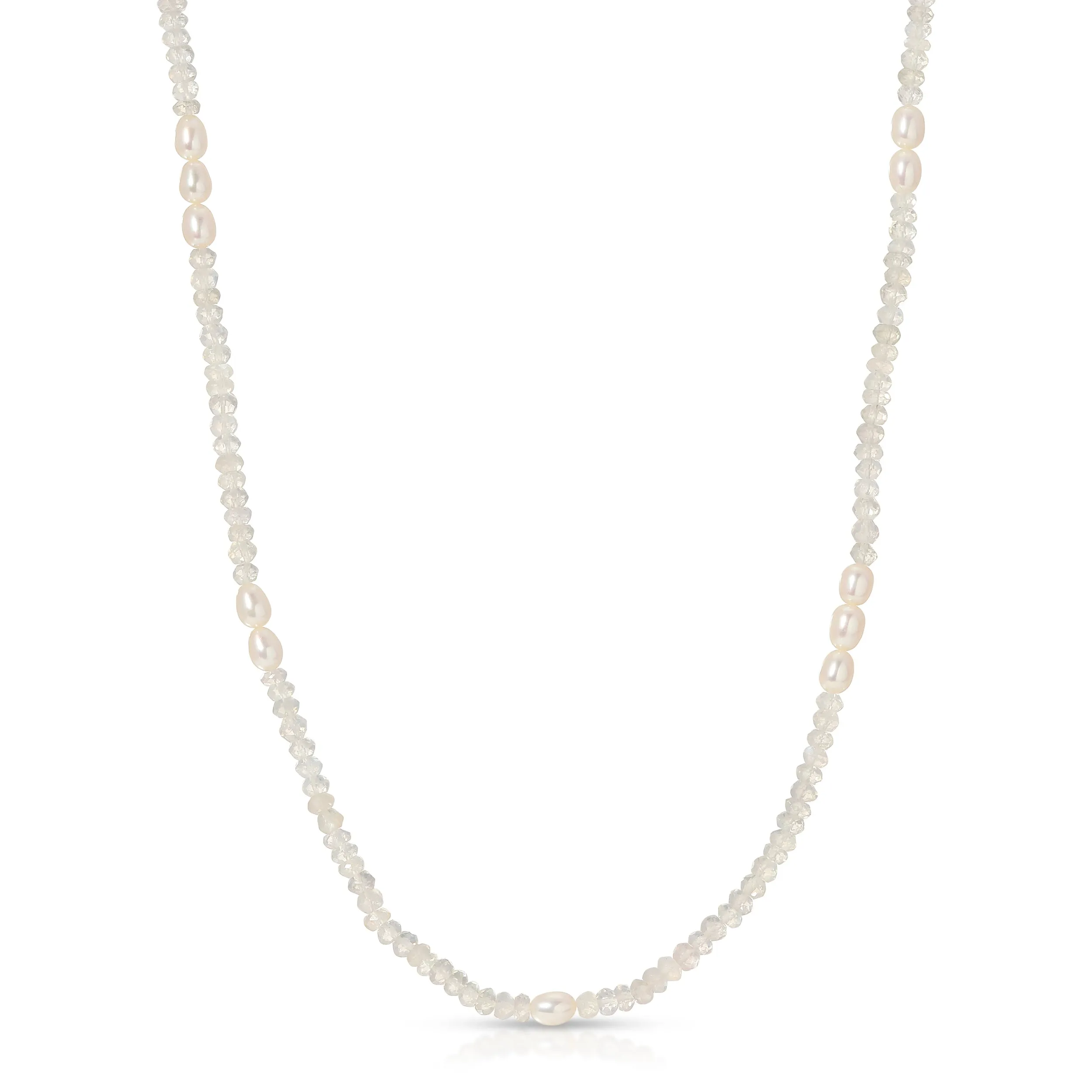 Moonstone Pearl Necklace