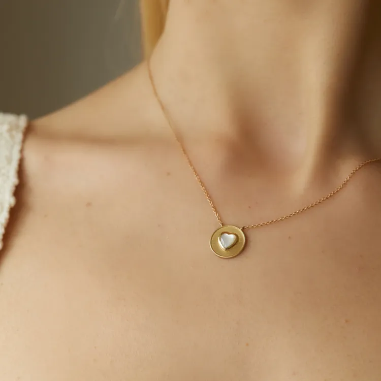 Mother of Pearl Heart