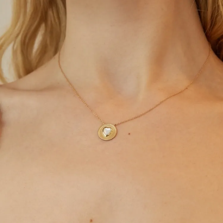 Mother of Pearl Heart