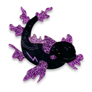 Muffin Axolotl  - brooch