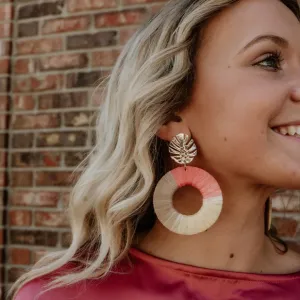 Multicolor Raffia Earrings