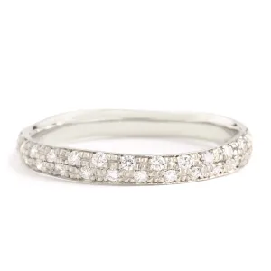 Narrow Pave Diamond Band