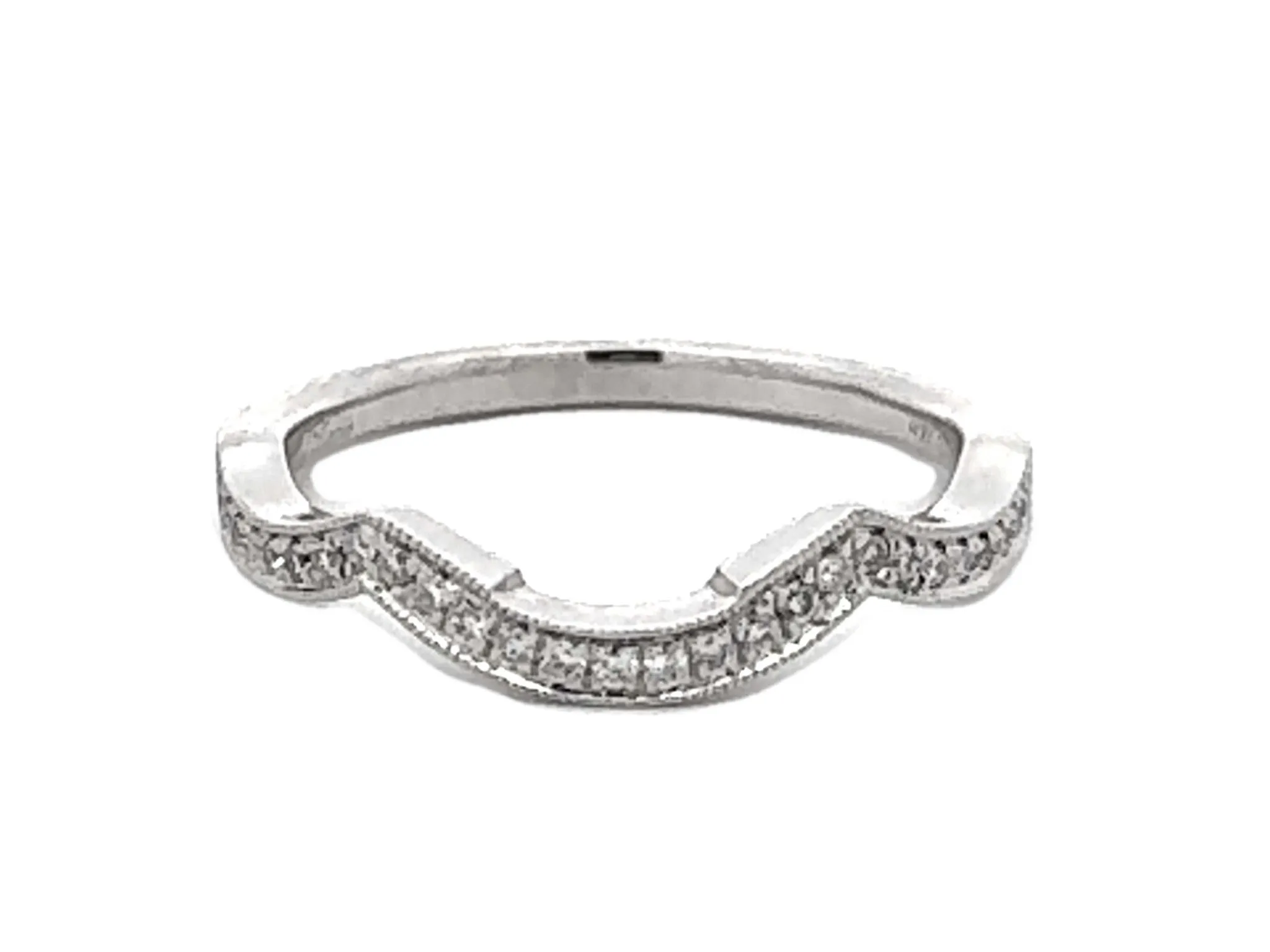 Neil Lane Diamond Engagement Ring and Matching Band 14k White Gold