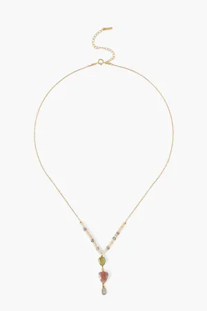 ngf-14205 green pearl mix necklace