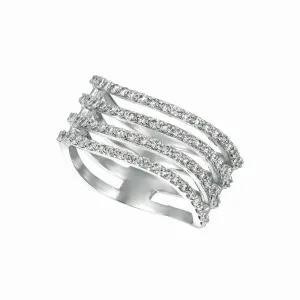 ‘OCEAN WAVES’ DIAMOND RING 14K GOLD (0.75 CTW)