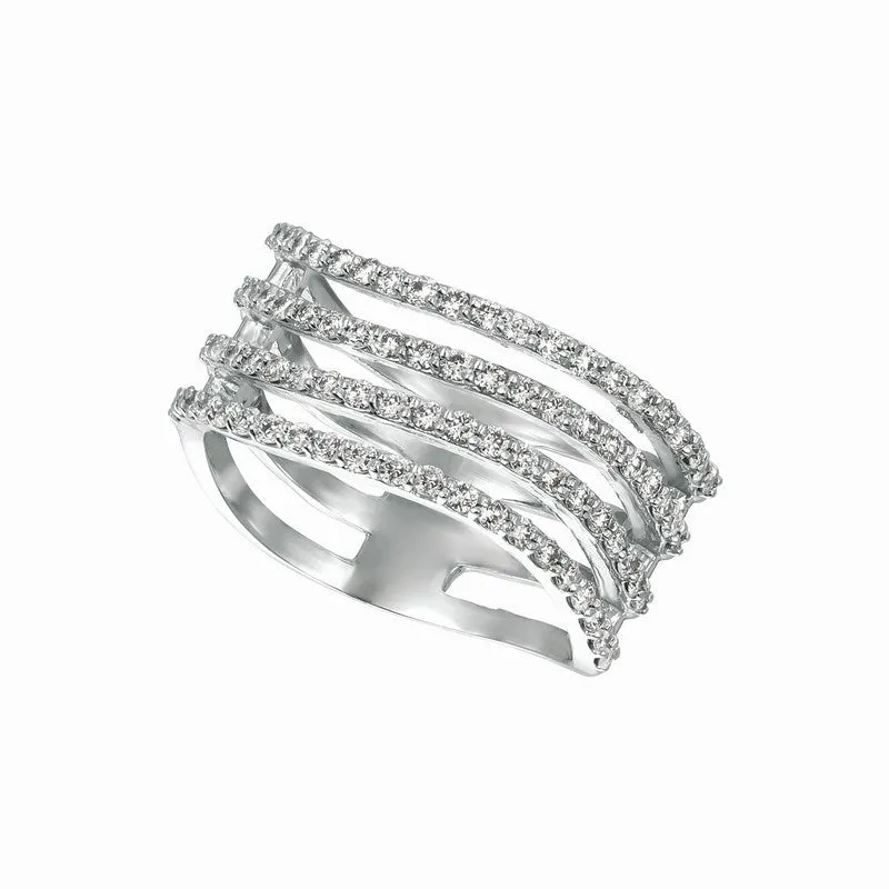 ‘OCEAN WAVES’ DIAMOND RING 14K GOLD (0.75 CTW)