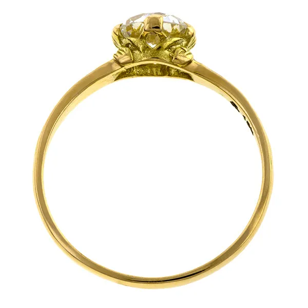 Old European Diamond Flower Engagement Ring -Heirloom by Doyle & Doyle