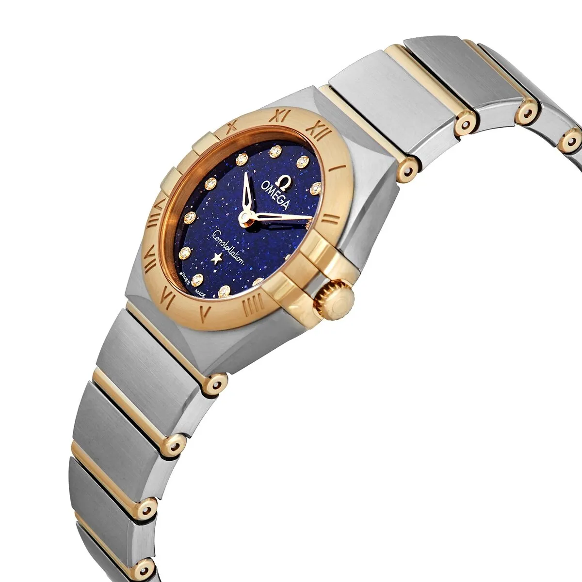 Omega Constellation Quartz Diamond Blue Dial Ladies Watch 131.20.25.60.53.001