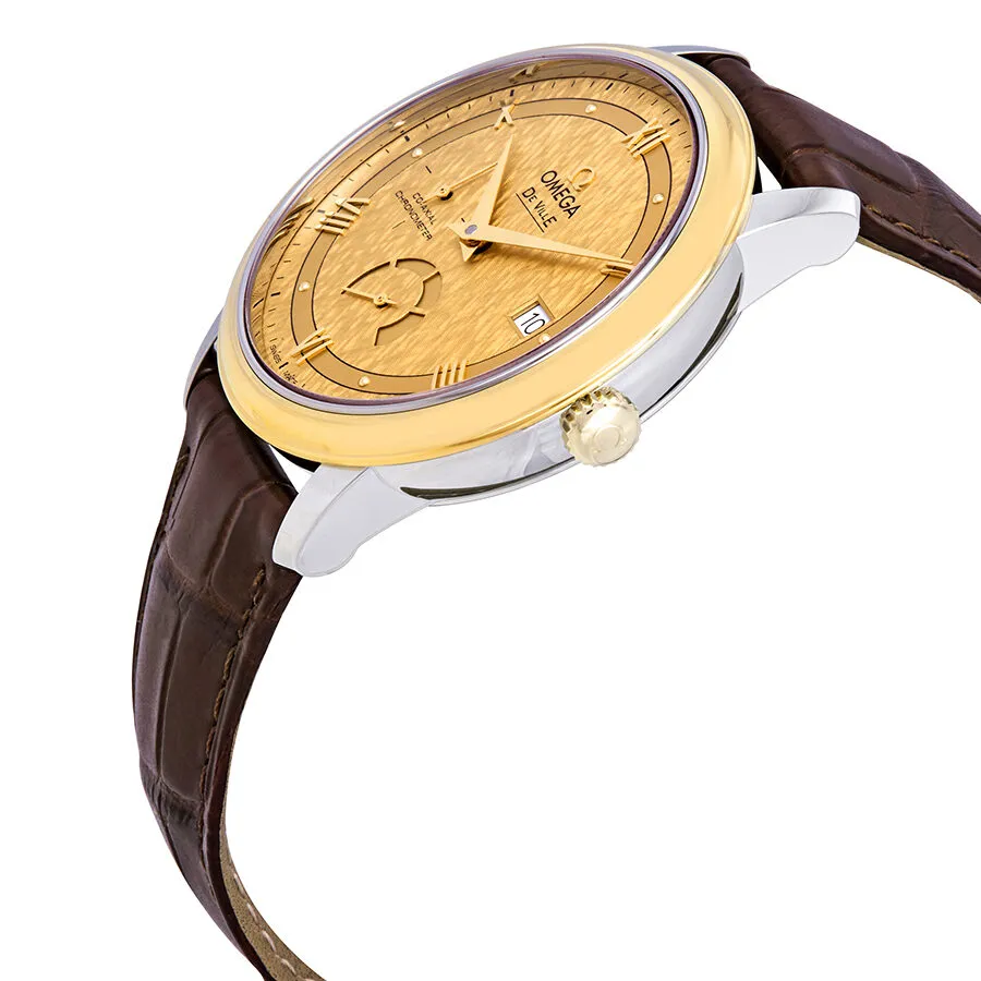 Omega De Ville Prestige Co-Axial Automatic Diamond Champagne Dial Men's Watch 424.23.40.21.08.001