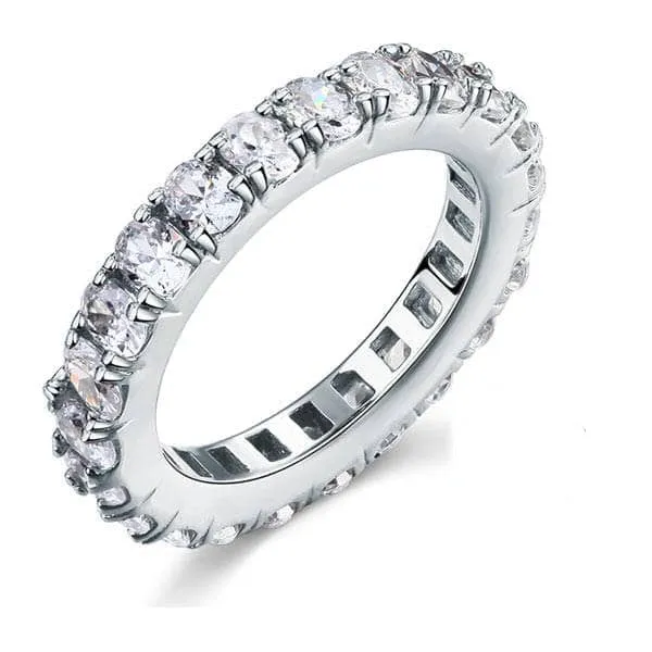 Oval Cut Eternity Diamond Band