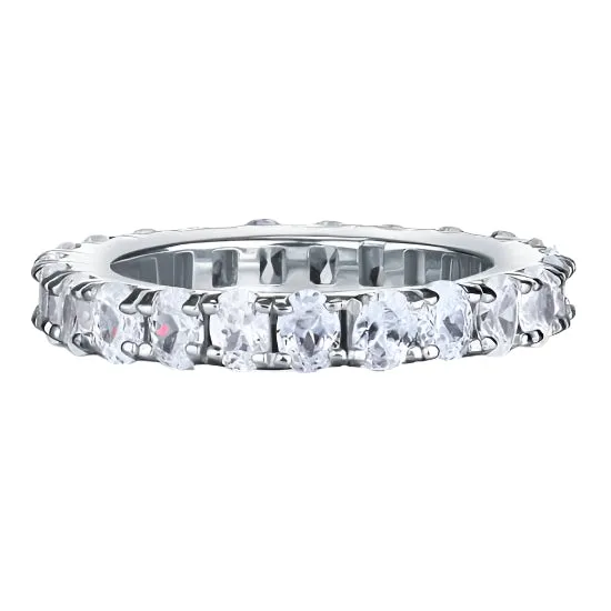 Oval Cut Eternity Diamond Band