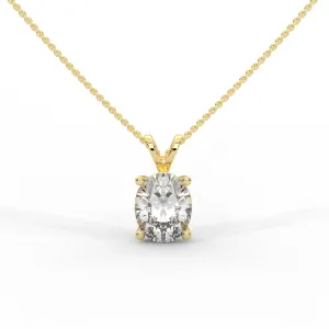 Oval Diamond Pendant