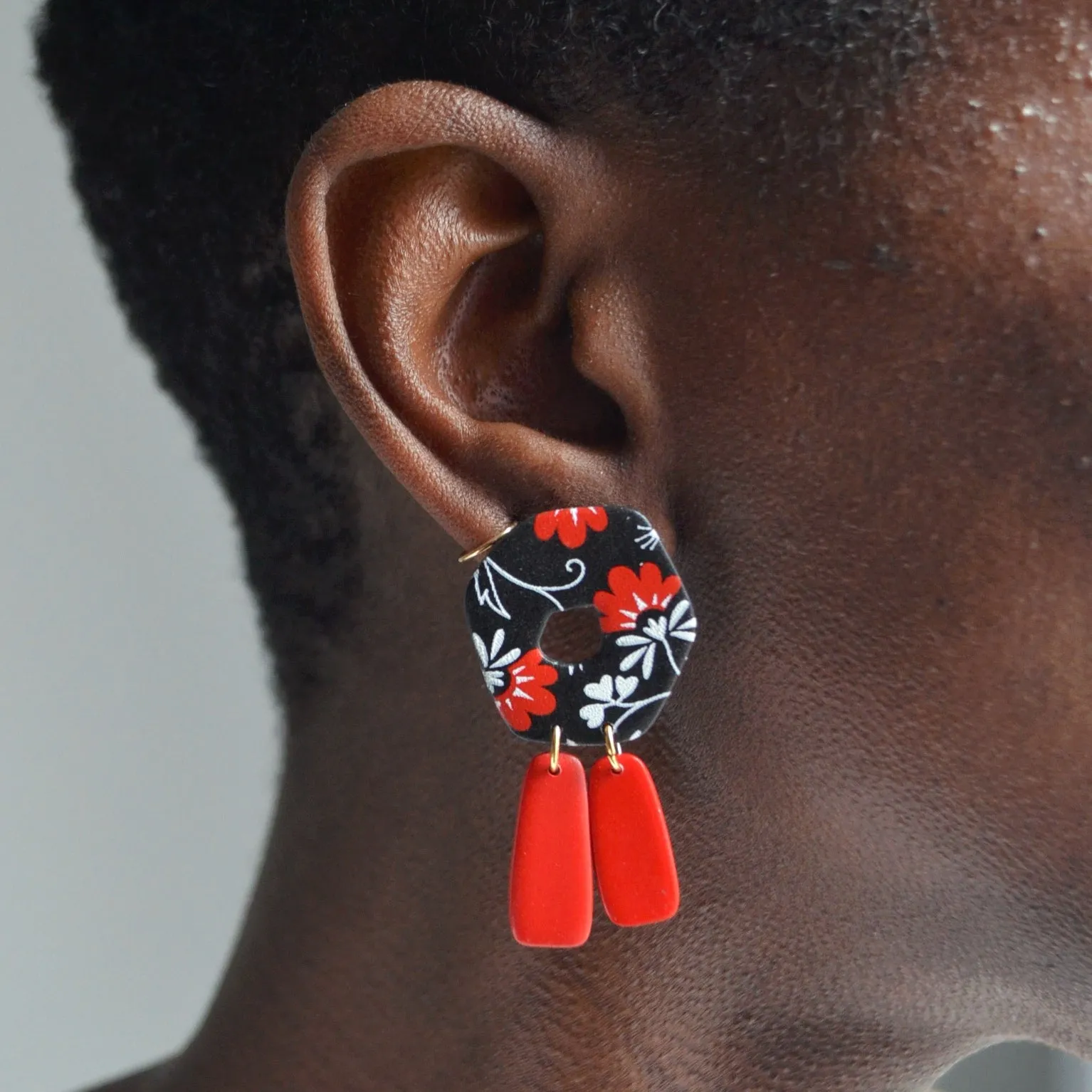 Paint it, Black Statement Earrings