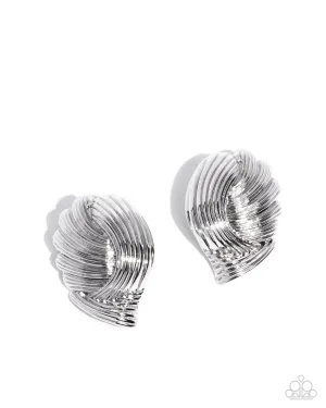 Paparazzi Carnivale Confidence - Silver Earrings