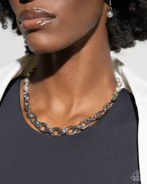 Paparazzi - Dual Daydream - Silver Necklace