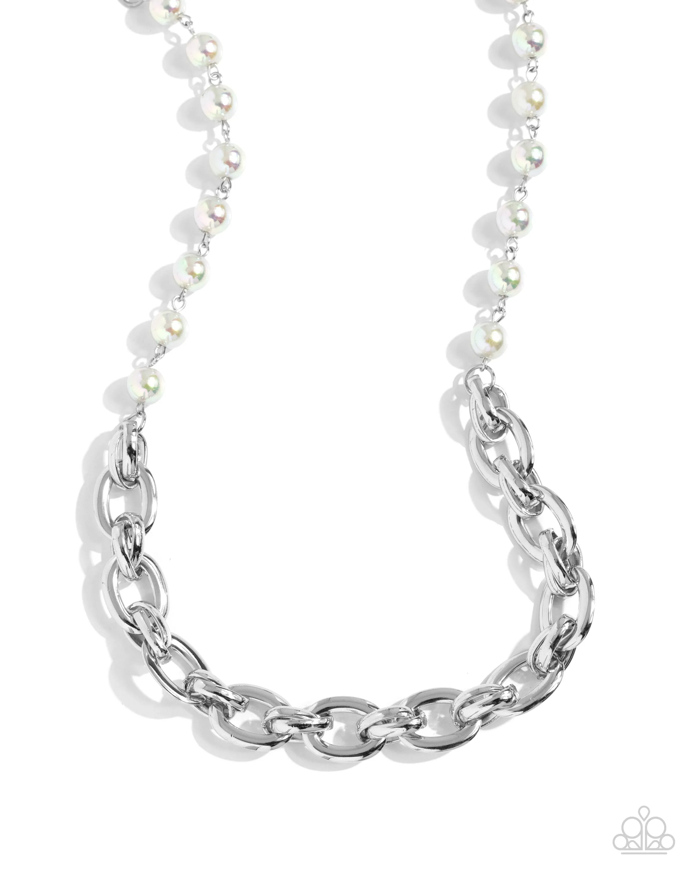 Paparazzi - Dual Daydream - Silver Necklace