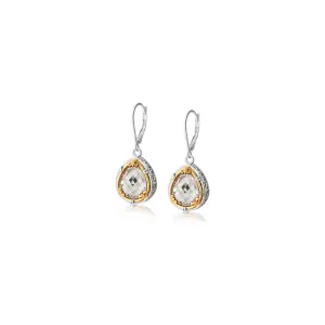 Pear-Shaped Rock Crystal Earrings