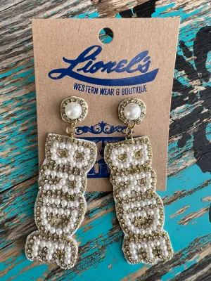 Pearl & Crystal BRIDE Earrings