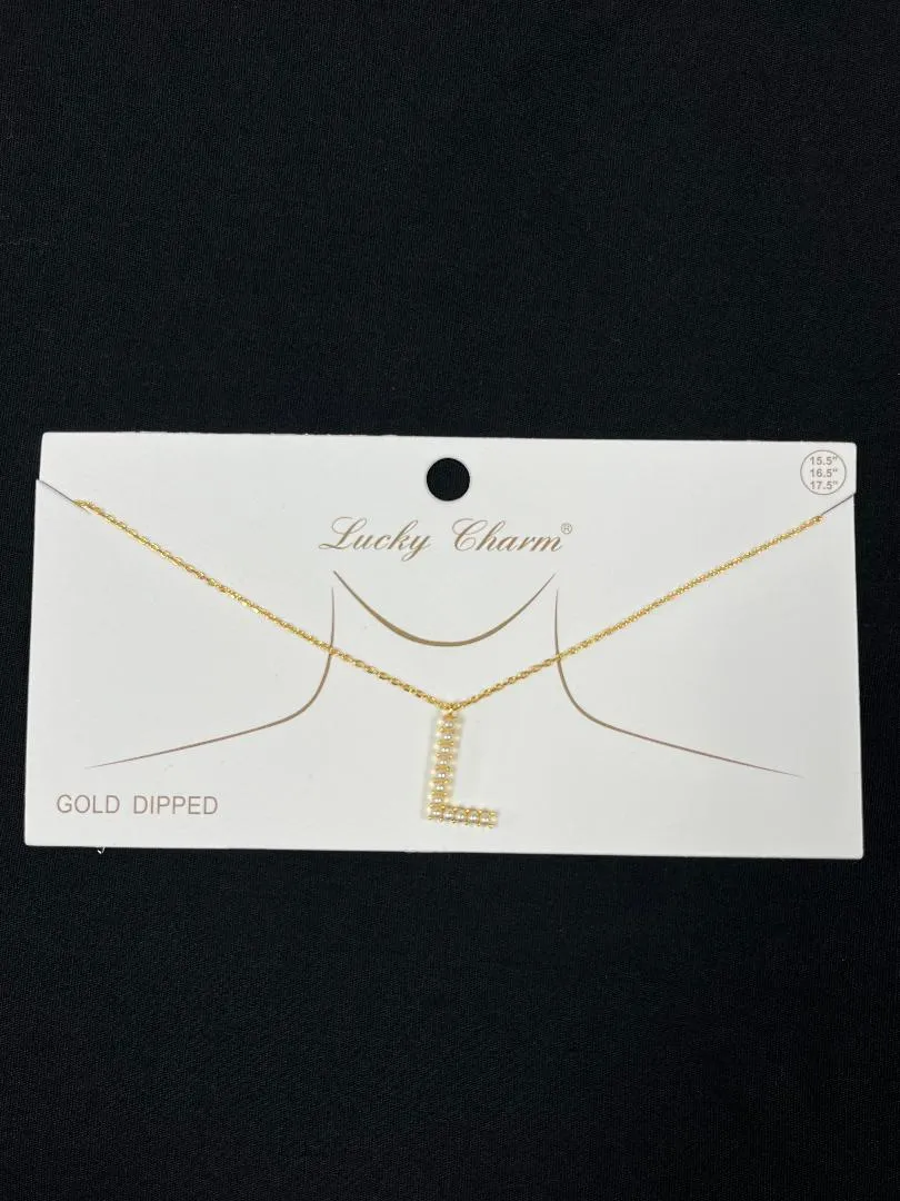 Pearl Initial Necklaces
