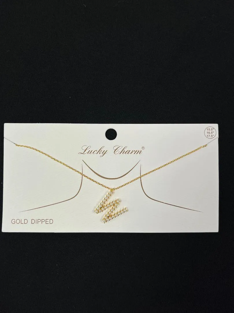 Pearl Initial Necklaces