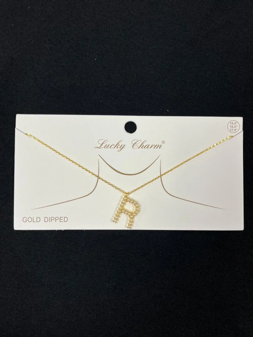 Pearl Initial Necklaces