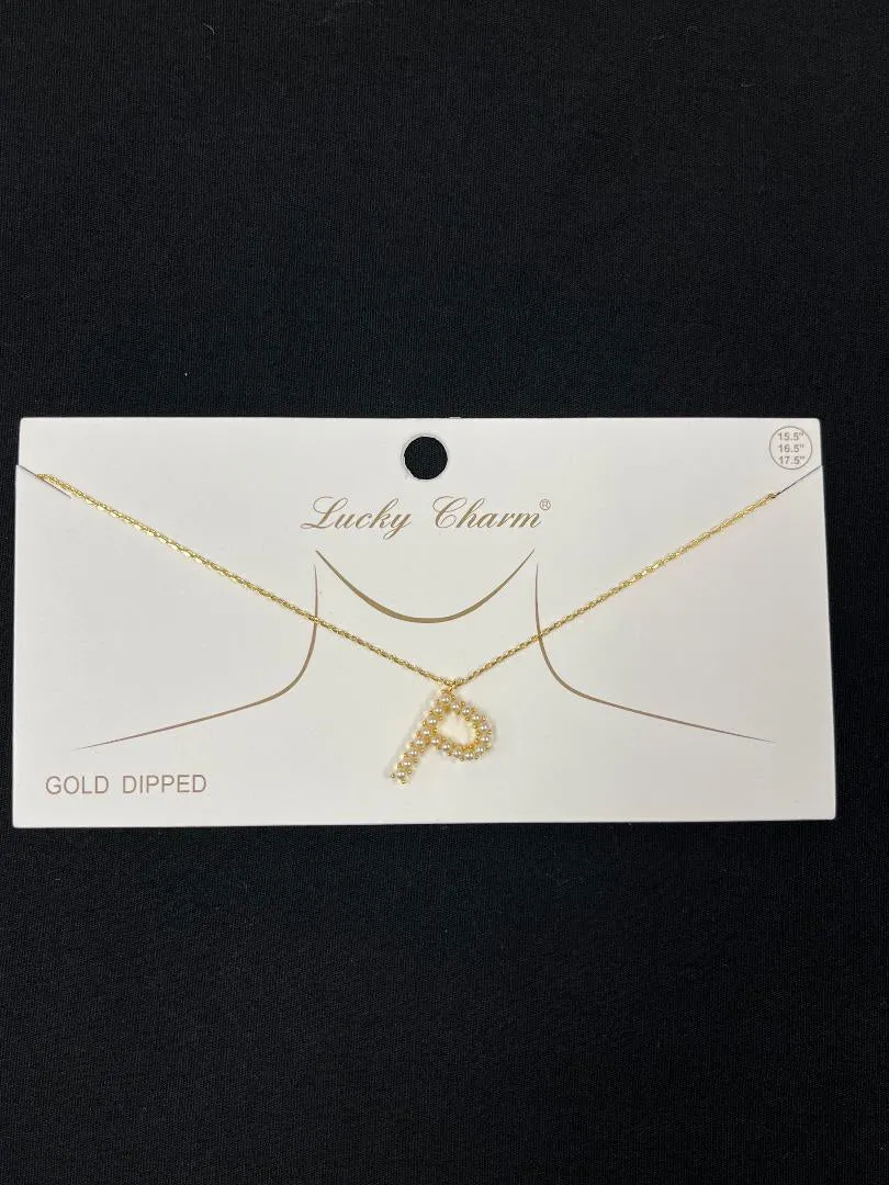Pearl Initial Necklaces