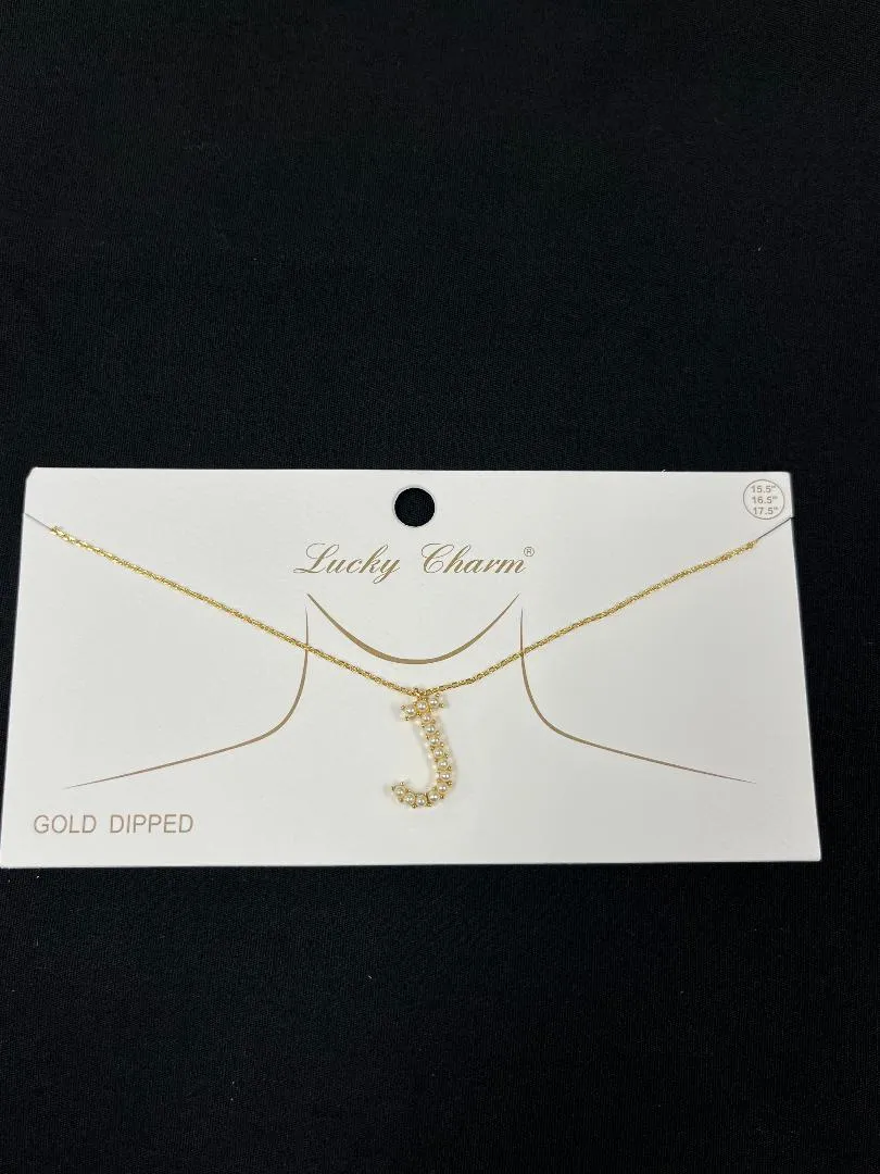 Pearl Initial Necklaces