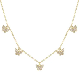 Pearl Multi Butterfly Necklace