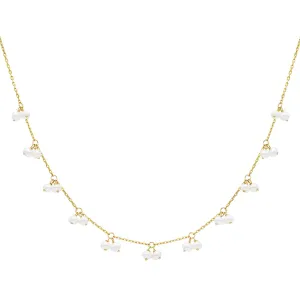 Pearl Shaker Necklace 14K