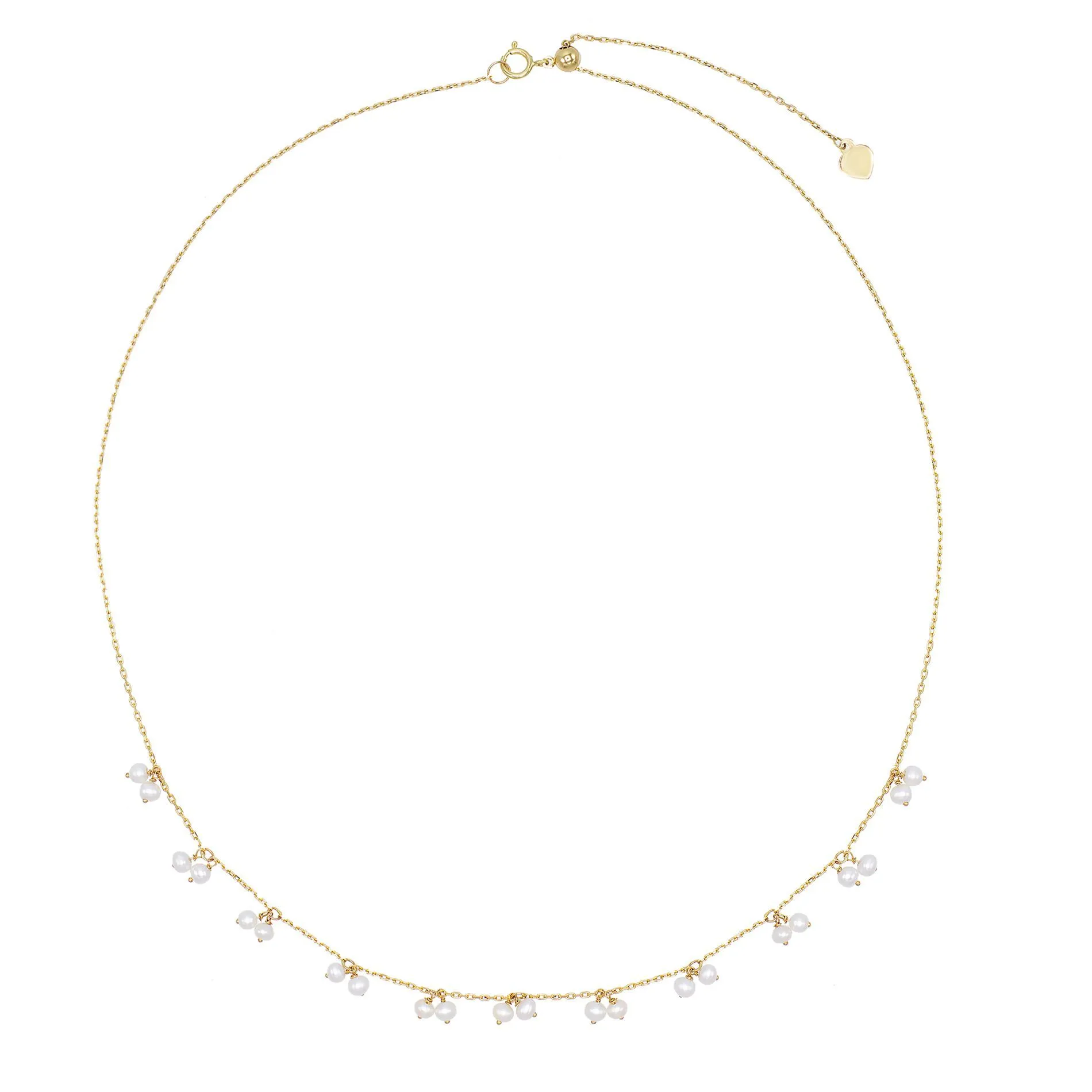 Pearl Shaker Necklace 14K