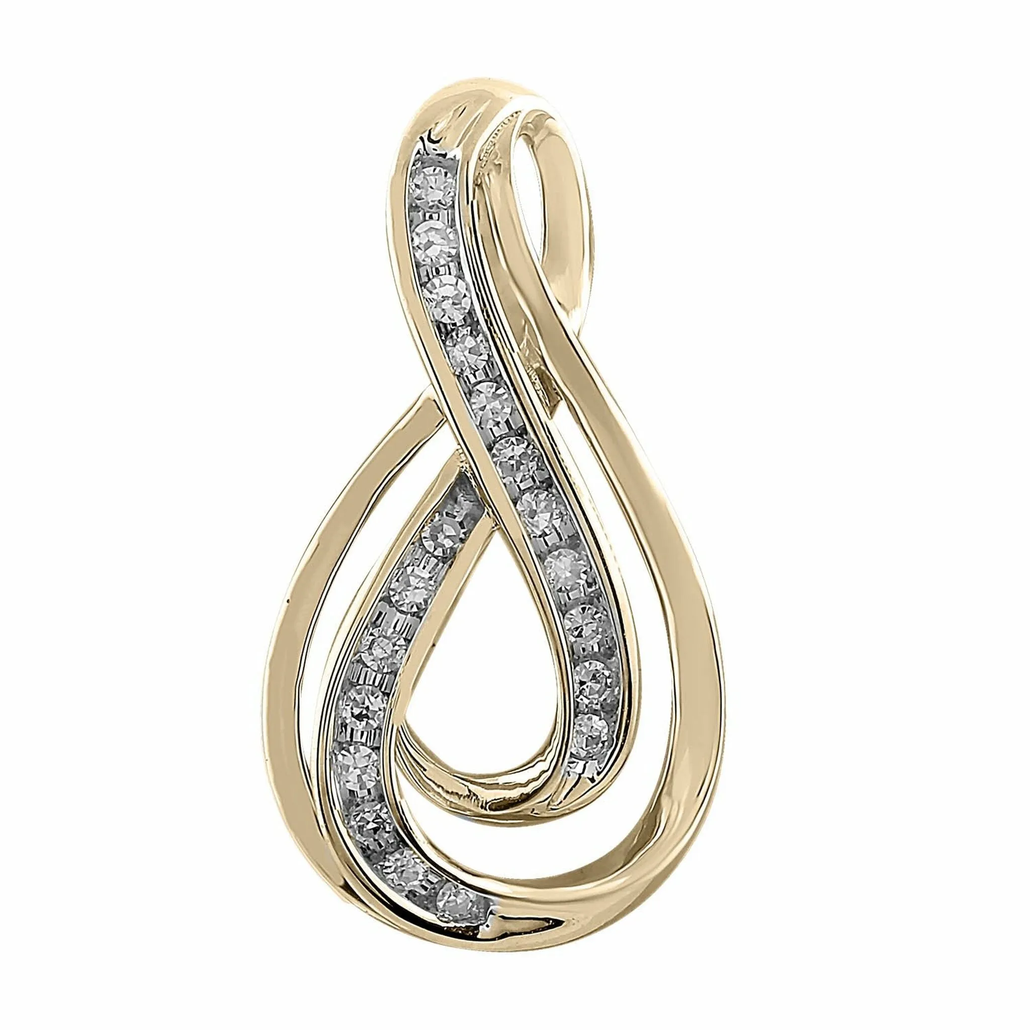 Pendant With 0.10ct Diamonds In 9K Yellow Gold