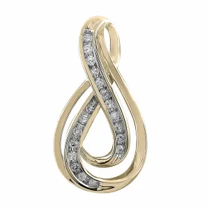Pendant With 0.10ct Diamonds In 9K Yellow Gold