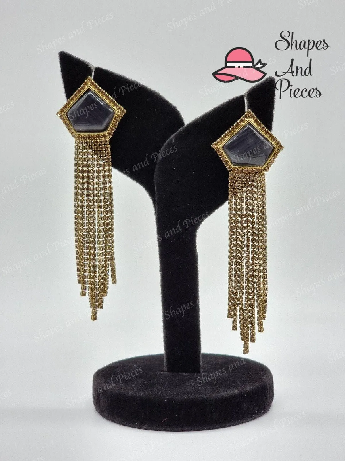 Penta Drop Earrings