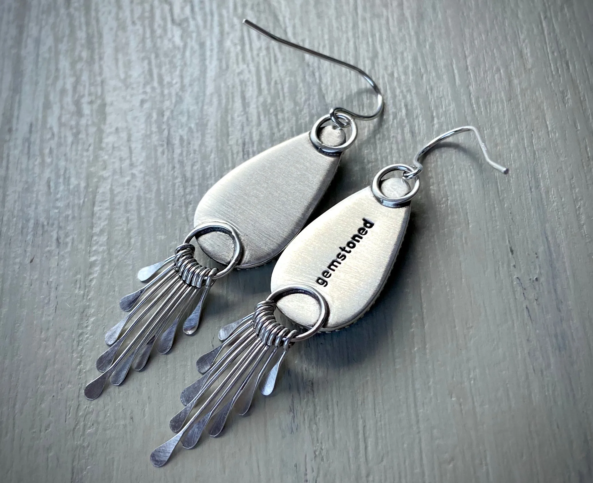 Picasso Jasper Fringe Earrings