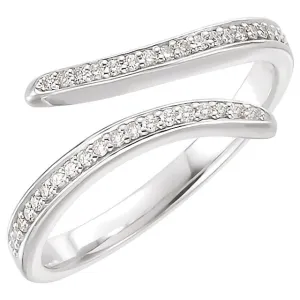 Platinum 1/6 CTW Diamond Ring, Size 7