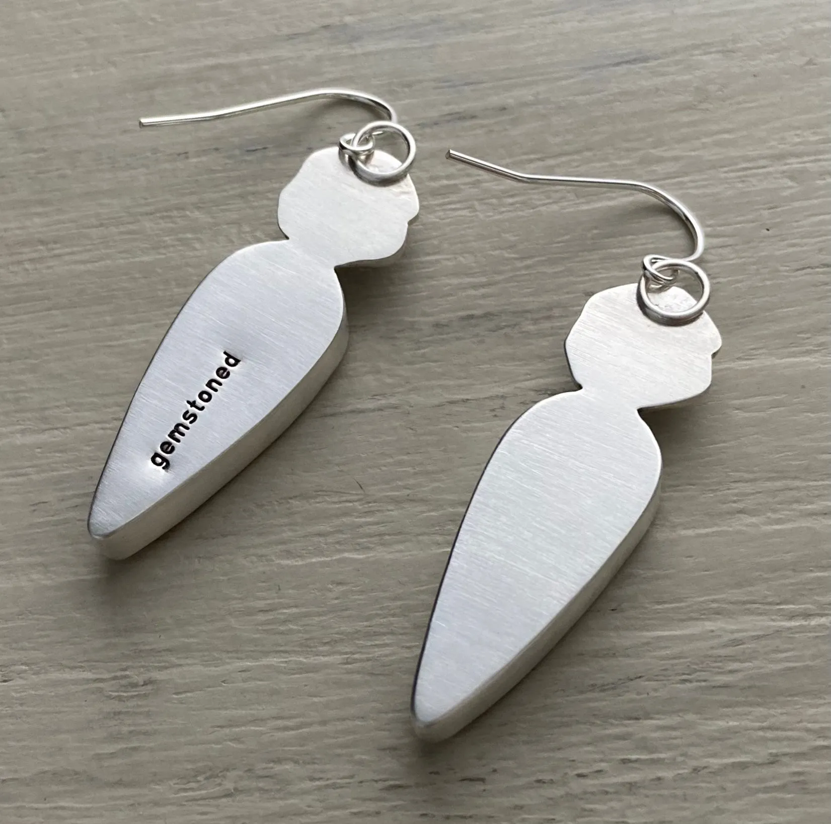 Porcelain Jasper Rosebud Earrings
