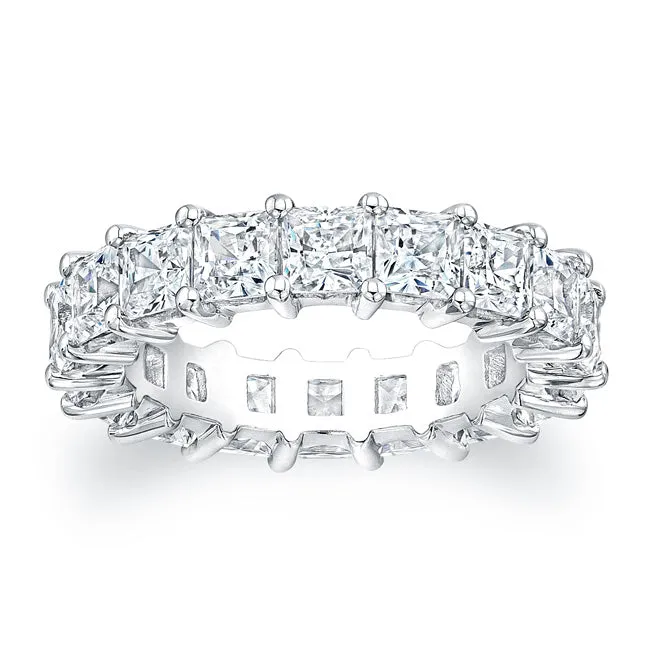 Princess Cut Diamond Eternity Ring - 5.94CTW G/SI1