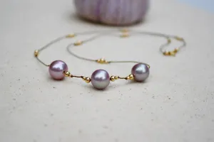 Purple Haze Pearl Necklace