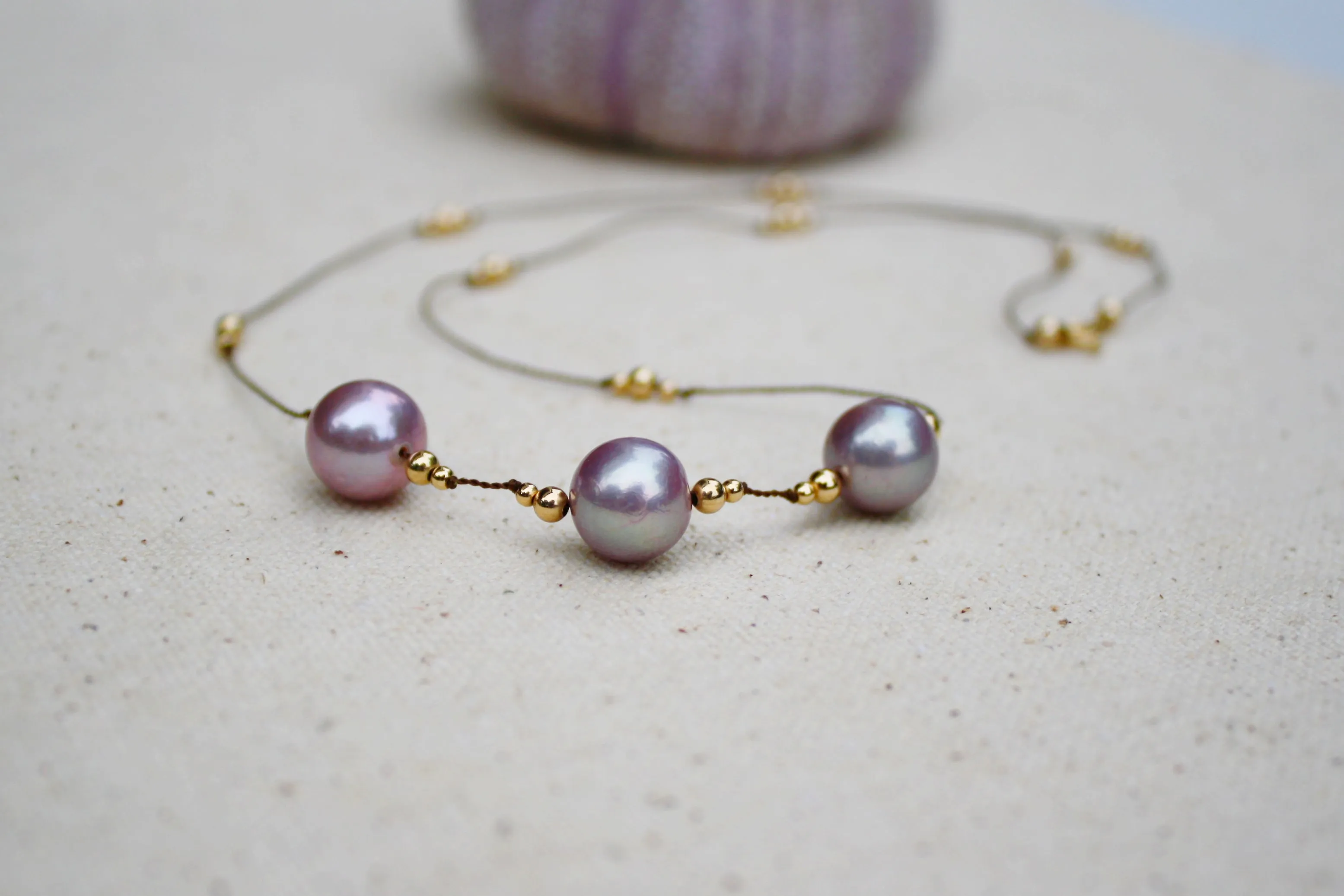 Purple Haze Pearl Necklace