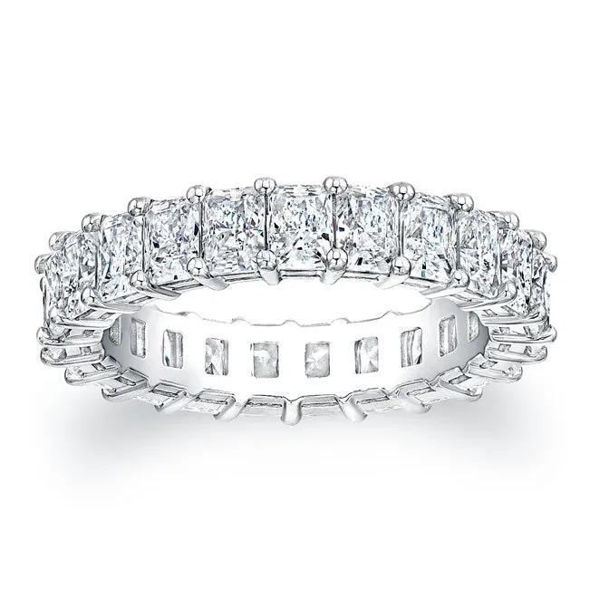 Radiant Cut Diamond Eternity Ring - 4.40CTW F/VS2