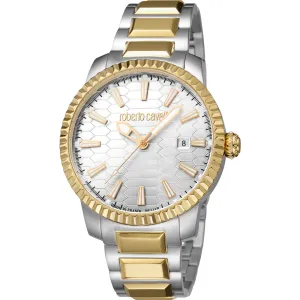 Roberto Cavalli Men's Watch With Silver Metal Bracelet